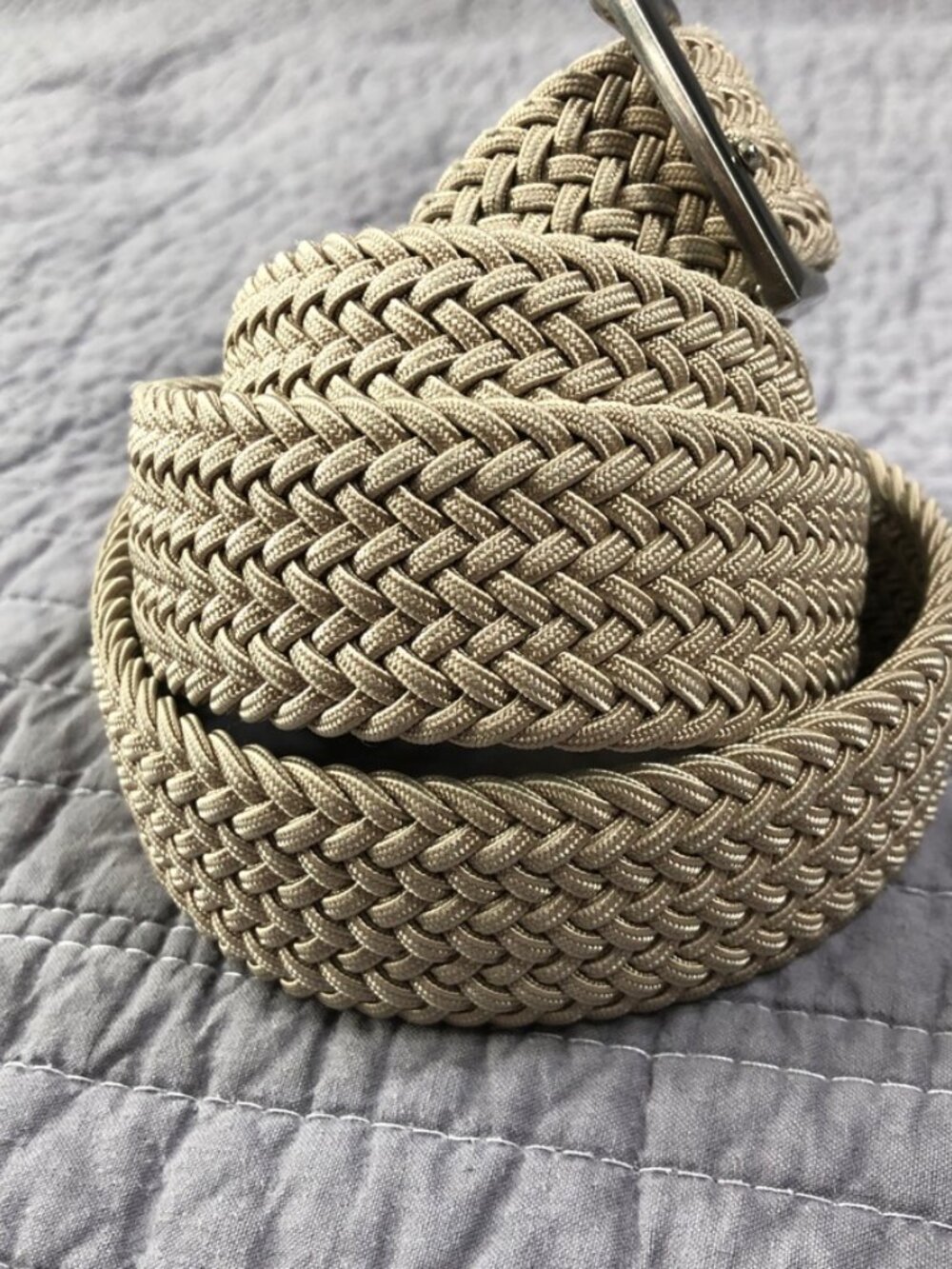 4/$15 Braided Belt Men 40 - 42 Brown Tan Classic Preppy - Picture 5 of 16